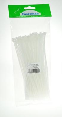 Ties; for cables; HA207; 200mm; 2,5mm; white; 100pcs.
