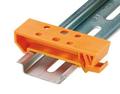 Rail mounting bracket; MOFU35; 18mm; plastic; orange