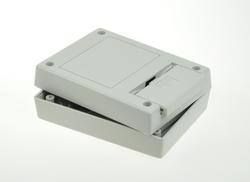 Enclosure; for instruments; G1202G(BC); ABS; 111mm; 82,5mm; 38mm; light gray; with battery compartment; Gainta; RoHS