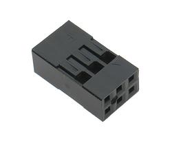 Socket; BLD-06; 6 ways; 2x3; straight; 2,54mm; for cable; RoHS
