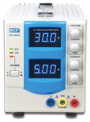 Power Supply; laboratory; QS305; 0÷30V DC; 5A; constant current design; 1 channel; MCP