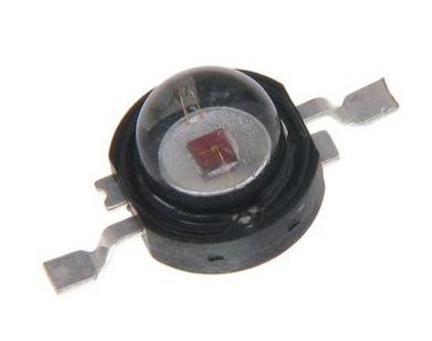 Power LED; EF1R1EAC; red; 50lm; 120°; EMITER; 2,5V; 350mA; 1W; 625nm; surface mounted