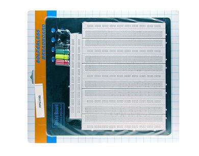 Circuit board; prototype; solderless; PSP3180W; 3180; 197x215; 2,54mm; prototype; 1pcs.; white