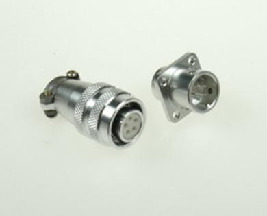 Connector; C03/5p; 5 ways; solder; 0,5mm2; 6mm; cable socket & panel mounted plug; 12mm; silver; white; 5A; Connfly; RoHS