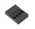 Socket; BLS-04; 4 ways; 1x4; straight; 2,54mm; for cable; RoHS