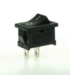 Switch; rocker; MRS101; ON-OFF; 1 way; black; no backlight; bistable; 4,8x0,8mm connectors; 13x19,2mm; 2 positions; 6A; 250V AC; Talvico