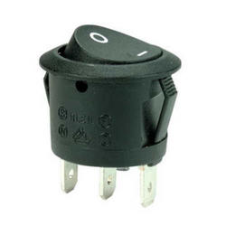 Switch; rocker; R17-3BQ; ON-ON; 1 way; black; no backlight; bistable; 4,8x0,8mm connectors; 20mm; 2 positions; 6A; 250V AC; Highly