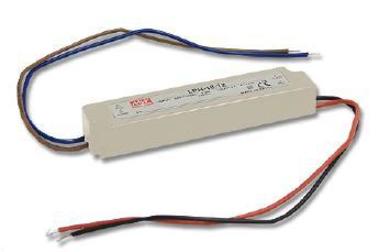 Power Supply; for LEDs; LPH-18-12; 12V DC; 1,5A; 18W; constant voltage design; IP67; Mean Well