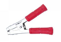 Crocodile clip; K600A; red; 165mm; crimped; 600A; zinc plated steel
