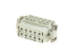 Socket; Han A; 09200102812; 10 ways; 10A; polycarbonate; straight; screw; 16A; 250V; grey; silver plated; 0,75÷1,5mm2; IP65; Harting; RoHS