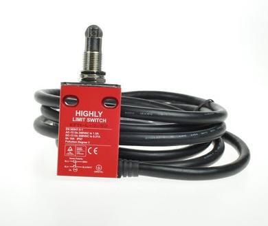 Safety limit switch; EFM-L-3-52; pin plunger with roller; 34mm; 1NO+1NC; with 2m cable; 10A; 300V; IP67; Highly; RoHS