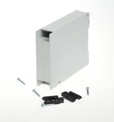Enclosure; DIN rail mounting; KH35G; ABS; 22,5mm; 80mm; 98mm; light gray; RoHS; Set included: stainless steel screws; no gasket