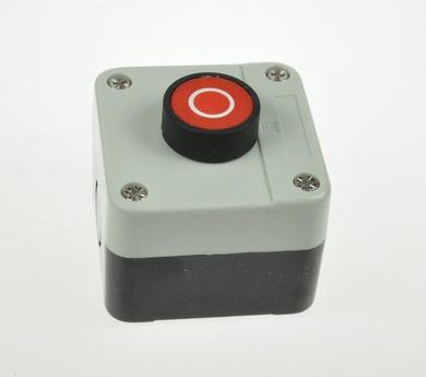 Switch; push button; SALB112; ON-(OFF); red; no backlight; screw; 2 positions; 5A; 600V AC; 22mm; Howo