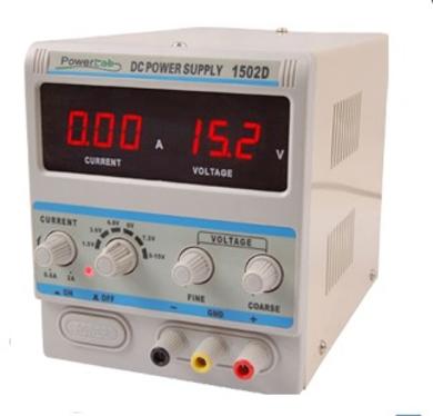 Power Supply; laboratory; 1502D; 0÷15V DC; 2A; adjustable; 1 channel; PowerLab