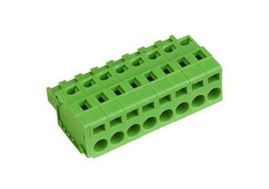 Terminal block; AK3950/08-5; 8 ways; R=5,00mm; 26,3mm; 12A; 300V; for cable; straight; square hole; slot screw; screw; horizontal; 2,5mm2; green; PTR Messtechnik; RoHS