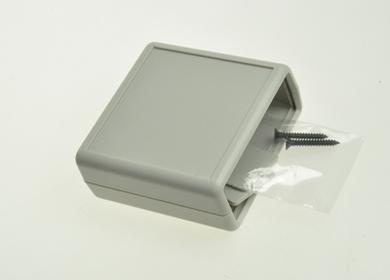 Enclosure; for instruments; handheld; G512G-2$; ABS; 66,5mm; 66,5mm; 28mm; light gray; RoHS; Gainta; 2 front panels $=22,9mm