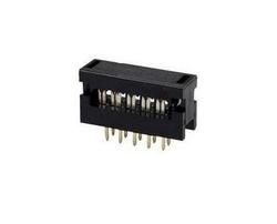 Adapter; IDC; FD10/PCT10; 10 ways; 2x5; straight; 2,54mm; gold plated; through hole; for flat cable; crimped; Connfly; RoHS