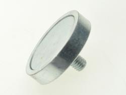 Magnet; hanger; N38; 32mm; 7mm; 17mm; Neodymium; nickel plated; screw M6x10mm