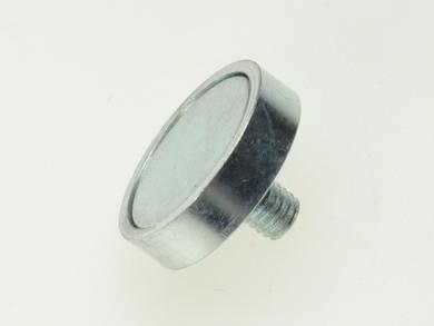 Magnet; hanger; N38; 20mm; 5mm; 12mm; nickel plated; Neodymium; screw M5x7mm