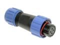 Socket; SP1310/S4I-N; 4 ways; solder; 0,75mm2; 4-6,5mm; SP13; for cable; IP68; 5A; 200V; Weipu; RoHS