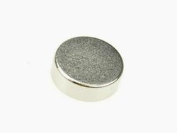 Magnet; cylindrical; N38; 12mm; 4mm; nickel plated; Neodymium