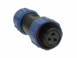 Socket; SP1310/S3I-N; 3 ways; solder; 2,0mm2; 4-6,5mm; SP13; for cable; IP68; 13A; 250V; Weipu; RoHS