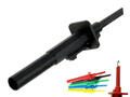 Test clip; 20.170.2; hook type; 4mm; black; 123mm; pluggable (4mm banana socket); 10A; 1000V; stainless steel; PA; Amass; RoHS