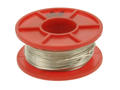 Silver plated wire; DSM08-22mb; solid; Cu; silver plated; 0,8mm; -200...+800°C; 100g spool; Innovator; RoHS