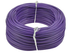 Wire; equipment; H05V-K (LgY); 1 core; stranded; Cu; 0,75mm2; purple; PVC; -40...+70°C; 300/500V; 100m reel; Helukabel; RoHS; 2,7mm; 1x0,75mm2