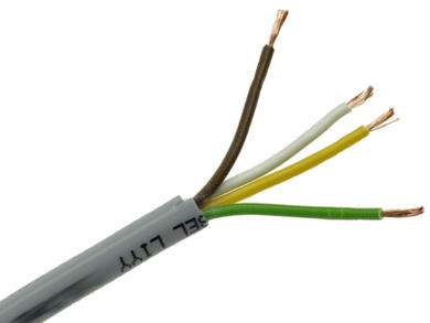Wire; data transmission; Technotronik; LIYY; 4x0,34mm2; stranded; Cu; gray; PVC; round; 300V; 200m reel; Technokabel; RoHS