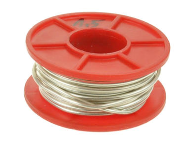Silver plated wire; DSM15-6,3mb; solid; Cu; silver plated; 1,5mm; -200...+800°C; 100g spool; Innovator; RoHS