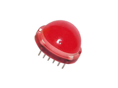 LED; DLC/6SRD; 20mm; red; 100÷400mcd; 120°; red; diffused; 1,85V; 30mA; 640nm; through hole; 12 pins; Kingbright; RoHS