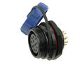 Socket; SP2112/S12-1C; 12 ways; solder; 0,75mm2; SP21; for panel; 21mm; IP68; 5A; 400V; Weipu; RoHS