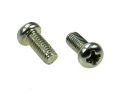 Screw; WWKM256; M2,5; 6mm; 8mm; cylindrical; slotted; philips (+); nickel-plated steel; RoHS