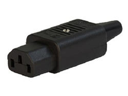 Socket; AC power; IEC C13 IBM; 4782.0100; straight; for cable; 10A; 250V; screw; Schurter; RoHS