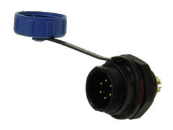 Plug; SP1312/P6; 6 ways; solder; 0,75mm2; SP13; for panel; 13mm; IP68; 5A; 125V; Weipu; RoHS