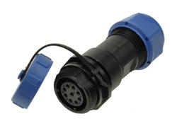 Socket; SP1711/S9I; 9 ways; straight; solder; 0,75mm2; 6-10mm; SP17; for cable; IP68; 5A; 400V; Weipu; RoHS