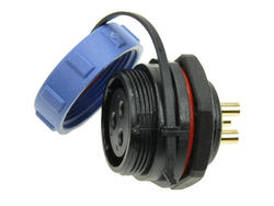 Socket; SP2112/S3-1C; 3 ways; solder; 4,0mm2; SP21; for panel; 21mm; IP68; 30A; 500V; Weipu; RoHS