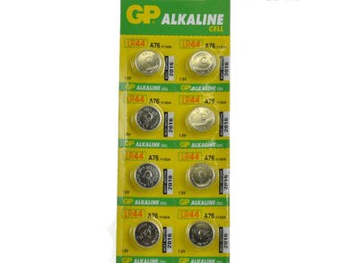 Battery; alkaline; AG13/L1154/R44; 1,5V; blister; fi 11,6x5,4mm; GP Batteries; L1154; AG13; LR44