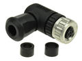 Socket; 43-00098; M12-5p; 5 ways; angled 90°; screw; 0,25÷1,5mm2; 4-8mm; for cable; black; IP67; 7,5A; 60V; Conec; RoHS