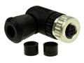 Socket; 43-00096; M12-4p; 4 ways; angled 90°; screw; 0,25÷1,5mm2; 4-8mm; for cable; black; IP67; 4A; 250V; Conec; RoHS