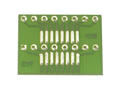 Circuit board; adapter; UMSMD425; 15,5x21; 2,54mm; adapter SOP08-16-DIP08-16; drilled; 1pcs.; green