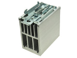 Heatsink; SSRTH-76; for 1 phase SSR; with TS15 DIN rail handle; with holes; plain; 1,7K/W; 76mm; 44mm; 72mm