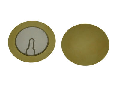 Piezoelectric buzzer; FT-G35T-2.8B1; dia. 35mm; 2,8kHz; surface mounted (SMD); self driven; brass; diaphragm; 0,5mm; 24nF; KEPO