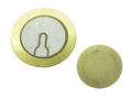 Piezoelectric buzzer; FT-27T-4.0B1; dia. 27mm; 4kHz; surface mounted (SMD); diaphragm; brass; self driven; 0,42mm; 20000nF