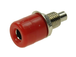 Banana socket; 4mm; 24.247.1; red; solder; 22m; 24A; 60V; nickel plated brass; ABS; Amass; RoHS; 2.109.R
