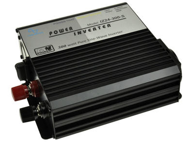 Power inverter; IZ24-300-S; 300W; 24V DC; 230V AC; full sinusoid; DC/AC; input terminals - crocodile clips; MW Power