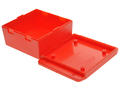Enclosure; multipurpose; NUB808043RD; ABS; 80mm; 80,6mm; 43,5mm; red; mounting flange; snap; Gainta; RoHS