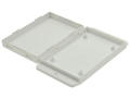 Enclosure; multipurpose; NUB1057020WH; ABS; 105mm; 70,6mm; 20,5mm; white; mounting flange; snap; Gainta; RoHS