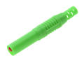 Banana plug; 4mm; 25.503.4; green; safe; 54mm; solder; 32A; 1000V; nickel plated brass; PA; Amass; RoHS